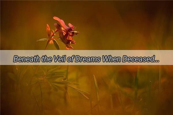 Beneath the Veil of Dreams When Deceased Loved Ones Return with Gold